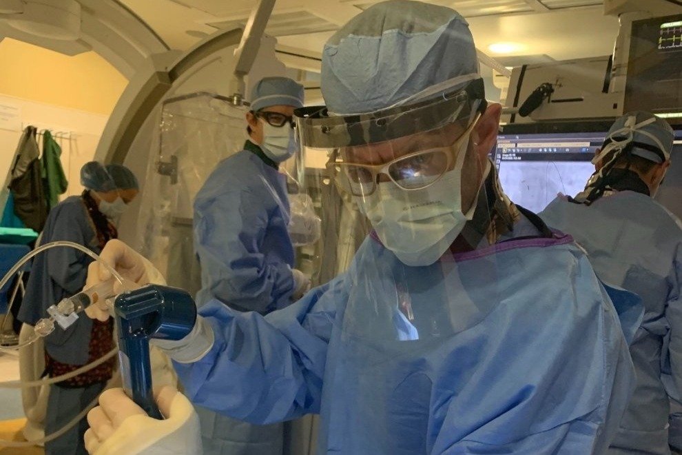 covid face shields worn by frontline medical staff in Albania